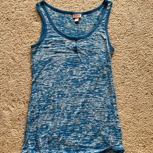 Black and blue tank top